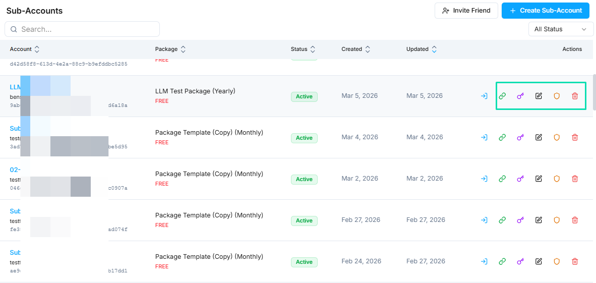 Managing Accounts